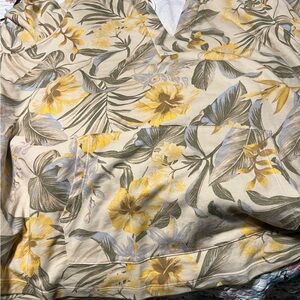 Old Navy Yellow and Green Floral Hoodie